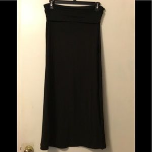 Fold over maxi skirt
